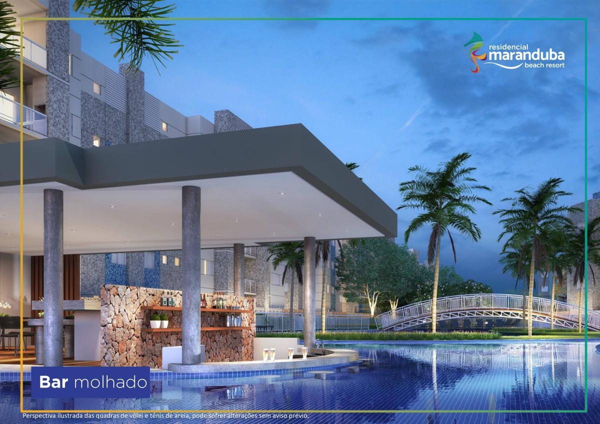 MARANDUBA RESORT Apartamentos com 2  e 3 dormitórios, 10 plantas diferentes na praia do Sapê em Ubatuba - Rafael Melo